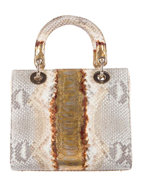 dior bag python|lady dior python bag price.